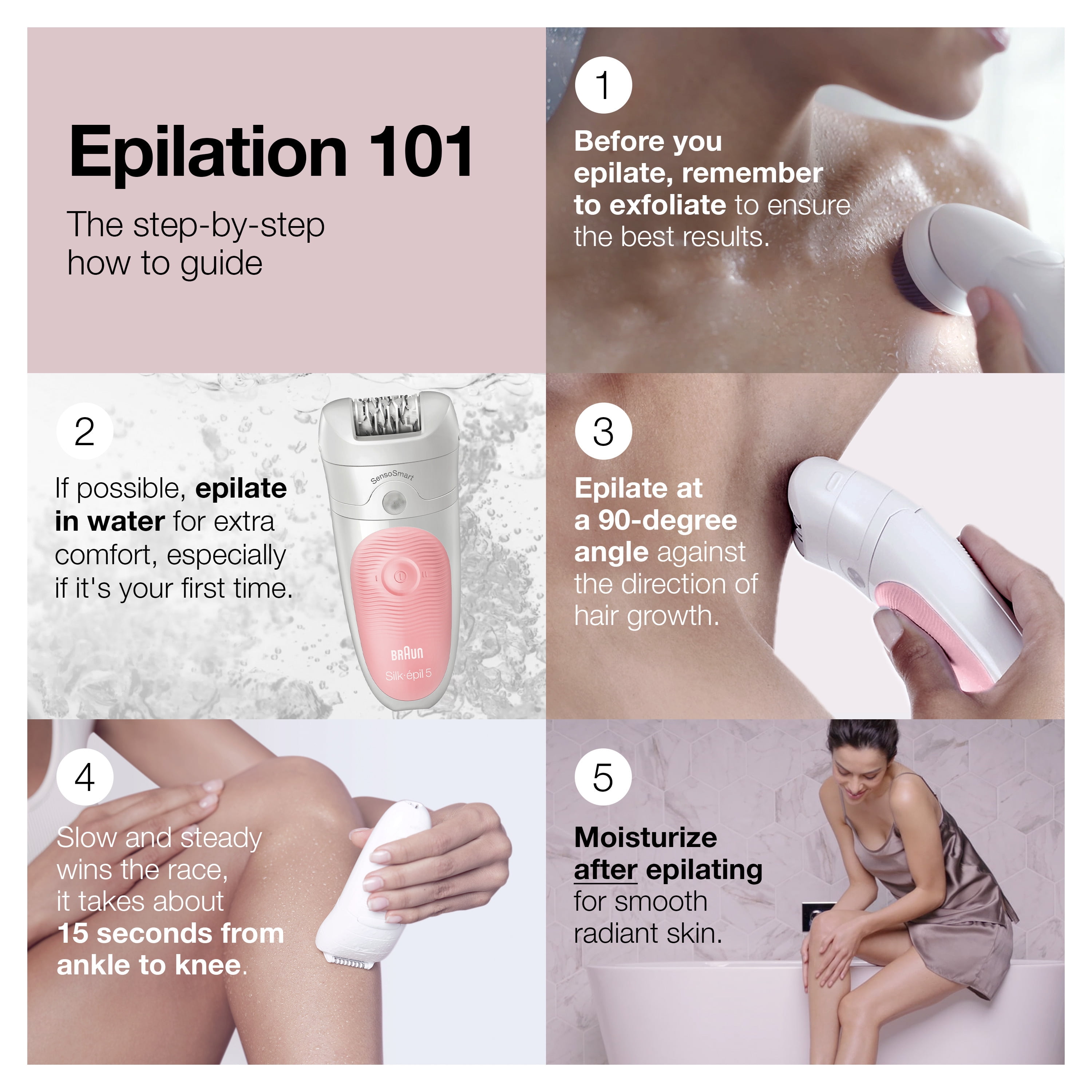Braun Silk-epil Beauty Set 5 5-895 Starter 5-in-1 Cordless Wet & Dry Hair Removal - Epilator, Shaver, Cleansing & Exfoliation Kit for Face & Body