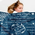 thumbnail image 4 of LHSHID Daughter Blanket Gift Daughter Blankets from Mom Birthday for Daughter from Dad I Love You Daughter Presents to Daughter Daughter Soft Flannel Throw Blanket 60"x80", 4 of 7