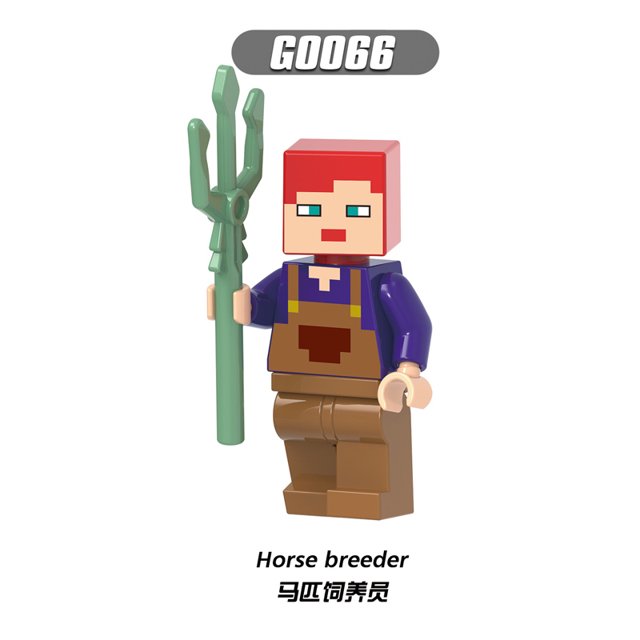 G0109 Nuevo Juego Famoso My World Ghast Horse Breeder Baker Spelunker Royal Knight Mini Figuras Bloques De Construcción Juguetes Niños