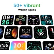 Amazfit Bip 3 Urban for Adults and Kids, 1.69in Smart Watch, Black, Silicone Band