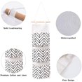 thumbnail image 3 of bolsas de almacenamiento para colgar en la pared del armario, tela de lino de primera calidad sobre el organizador de la puerta, bolsas de almacenamiento para colgar con 3 bolsillos para el baño del dormitorio, impermeable y elegante (estilo actualizado) BANYUO Electrónica, 3 of 7