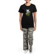 thumbnail image 4 of CafePress - Platinum Skye Terrier Women's Dark Pajamas - Women's Short Sleeve Print T-Shirt and Pants Dark Cotton Pajama Set, 4 of 7