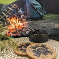 thumbnail image 2 of Mango Steam Set of Six Owl Cork Coasters with Decorative Coaster Holder, Black, 2 of 7