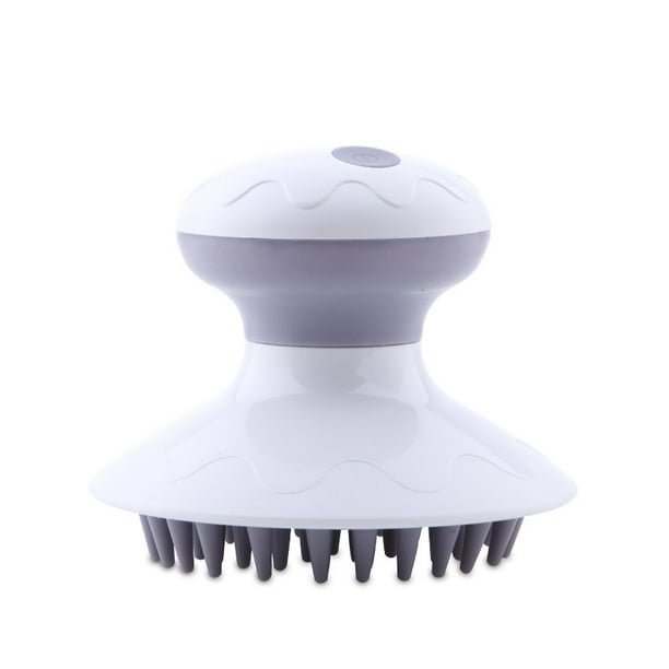 Cepillo de masaje, cepillo de masaje para el cuero cabelludo, masajeador de cabeza eléctrico, antiestático, relajación del cuero cabelludo, alivio del estrés, cepillo para fregar el cabello TUNC Sencillez