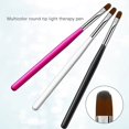 thumbnail image 5 of Visland Nail Art Brush Soft Bristles Comfortable Grip Convenient Wide Application Decorative Plastic Nail Art Brush Gel Polish Applying Tool Nail Supplies, 5 of 9