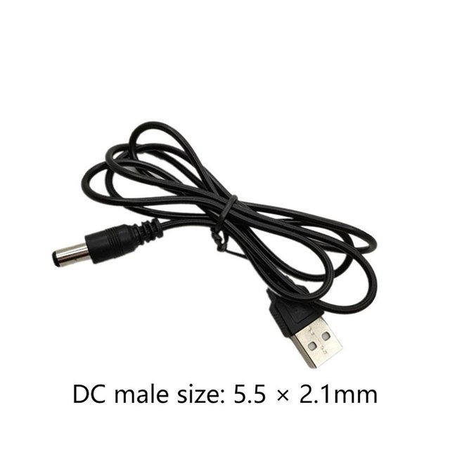 Convertidor de corriente USB a DC5.5x2.1mm profesional para suministros de carga de lámpara de mesa Sywqhk Libre de BPA