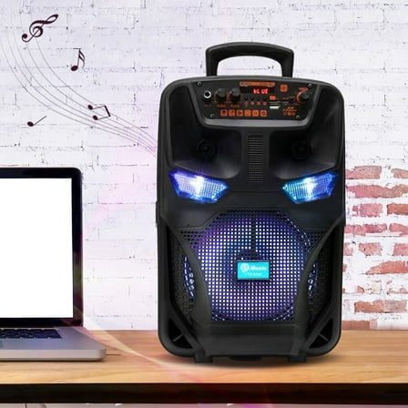 Vtin Portable Bluetooth Speaker Waterproof USB Rechargeable, Wireless Portable Party Bluetooth Speaker Subwoofer with Microphone & Remote