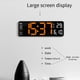 thumbnail image 4 of Methold Reloj de pared digital Control remoto Temperatura Fecha Apagado Memoria Brillo Decoración de ajustable Termómetro montado en la pared Electrónica, 4 of 6