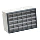 thumbnail image 2 of Armario de almacenamiento de plástico con 30 cajones y organizador de cuentas para guardar juguetes. gris y blanco, 2 of 9