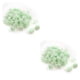 thumbnail image 4 of Matsuzay 500 piezas cabezas de flores de rosas artificiales PE ramo hecho a mano hogar flores falsas decoraciones artesanía boda verde claro rosa carne 2Conjunto, 4 of 6