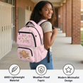thumbnail image 3 of Yspwyqan Pink Dessert Axolotl 4Pcs Backpack Set for Girls Kids, Cute School Bookbag with Lunch Bag Pencil Case Bottle Sleeve Fits 15.6 Inch Laptop for Elementary Middle School, 3 of 7