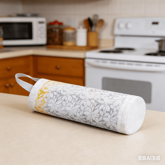 CuiLiyq Storage Bag Garbage Bag, 1 Pcs Kitchen Wall Mounted Plastic Bag Collector, Pull Out Large Capacity Shopping Bag Storage, Hanging Trash Bag Dispenser for Home Kitchen (White)