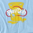 thumbnail image 2 of Play Doh Play Doh Messy Stencil Logo Women's T Shirt, Light Blue, Medium, 2 of 6