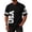 Black, variant on Men's Short Sleeve V Neck Jersey Style Tops "USA"Alphabet Pattern Printed T-Shirt The 250 Years of USA Flag Design Short Sleeves,Blue,XXL