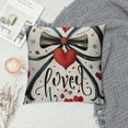 thumbnail image 2 of PHYHOO  Valentine's Day I Love You So Much Black Heart Throw Pillow Covers,  Wedding Cushion Case Decoration for Sofa Couch, 2 of 5