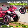 thumbnail image 6 of 24V Dinosaur Kids Ride On Car, 2 Seater Power Ride On Toy for Kids with Remote Control, Bluetooth, USB, 4-Wheel Suspension, Dinosaur Electric Toy Car for Boys and Girls Ages 3-8, 6 of 8