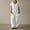 White, variant on Women Solid V Neck Casual Comfortable Loose Oversized Pocket Low Grade Jumpsuit Sexy Pants Romper Women plus Long Sexy Jumpsuits Bridal Jumpsuit Pantsuit Juniors Bodysuit for Women Fashion Women