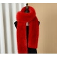 thumbnail image 3 of Faux Fox Fur Scarf Thickened Long Neck Warmer Fashion Shawl Autumn Winter Versatile Warm Catwalk Fur Collar, 3 of 8