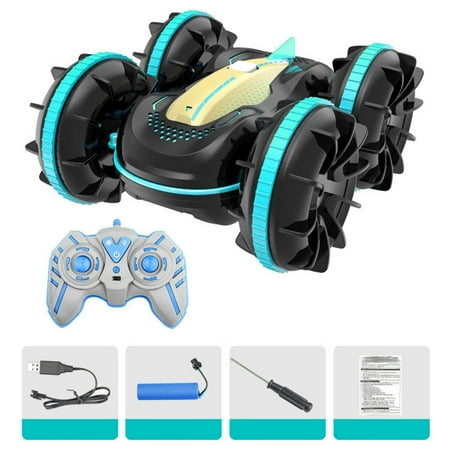 VSFAOV Amphibious RC Car for Kids - 2.4GHz Remote Control Boat Waterproof RC Monster Truck Stunt Car 4WD Remote Control Vehicle Teens Boy Girl Adult Gift