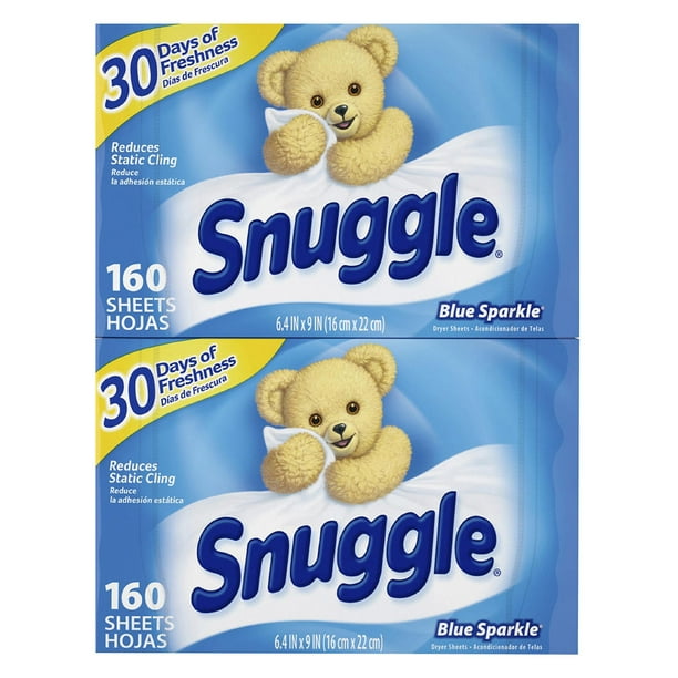 Snuggle Blue Sparkle Fabric Softener Dryer Sheets, 320 ct.