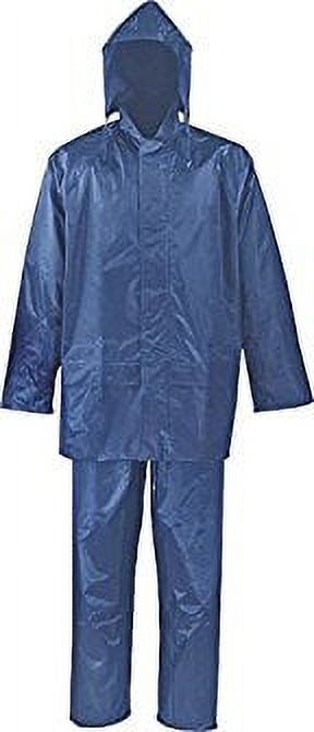 SPU045-XXXL 2-Piece Rainsuits, 3X-Large, Polyester, PVC, Blue - image 2 of 2