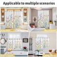thumbnail image 6 of Spring Floral Kitchen Curtains Short 54 Inch Length, Colorful Watercolor Botanical Summer Grommet Top Bedroom Living Room Curtains, Light Filtering Cafe Curtain Drapes 2 Panels Set 84''x54'', 6 of 9