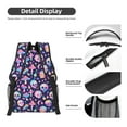 thumbnail image 4 of Disketp mushroom colorful Skull star Backpack - Comfortable Daypack with The right laptop for you Spacious Main Compartment & other poket - {designName} print, 4 of 6