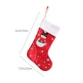 thumbnail image 3 of RKSTN christmas ornaments Christmas Red And White Felts Christmas Stockings Christmas Door Hangings Wall Hangings Windowsill Fireplace Ornaments Christmas Gift Bags With Lanyards, 3 of 6