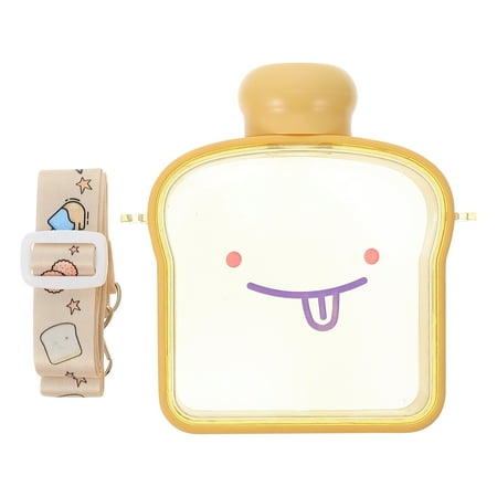 

Water Bottle Sports Bottles Cup Kids Drinking Cups Gym Portable Straw Outdoor Bread Kawaii Camping Summer Strap Travel