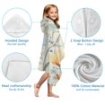 thumbnail image 7 of Pioneer Flower Floral Print Pattern Hooded Bath Towel，50"x30" for Ages 3 To 12 Kids, Quick Dry Lightweight Soft Microfiber Hood Beach Towel Cover Up for Kids, 7 of 7