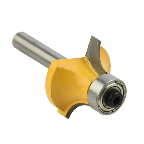 4pcs Round Over Router Bit Set with 1/4 Inch Shank for Woodworking