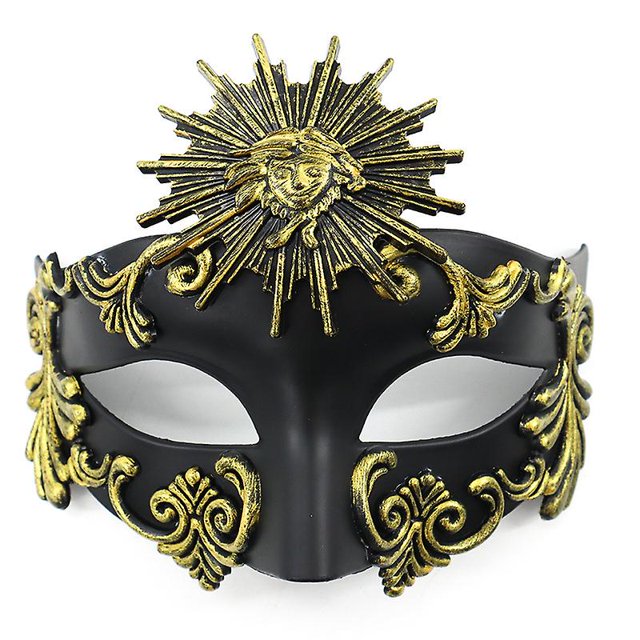 Máscara de mascarada romana de guerrero espartano griego antiguo Máscara veneciana para hombre Máscara de baile de bodas Máscara de carnaval Máscara de baile de bodas Fiesta de baile burlesco