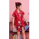 thumbnail image 1 of Disney-Pijama de seda para Mujer, traje de Casa de Mickey Mouse, conjunto de ropa de dormir de satén, 2023, 1 of 4
