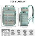 thumbnail image 4 of Tribal Patterns Cooler Backpack - 20L Insulated Leakproof Lunch Bag, Rustic Home Decor Design, 4 of 5