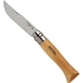 thumbnail image 1 of Cuchillo Opinel No.08 Plegable de Acero Inoxidable con Mango de Madera de Haya, 1 of 5