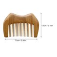 thumbnail image 2 of Shisuyan Wood Comb with Smooth Edges and Antistatic Design for Comfortable Home Use Assorted Color, 2 of 8