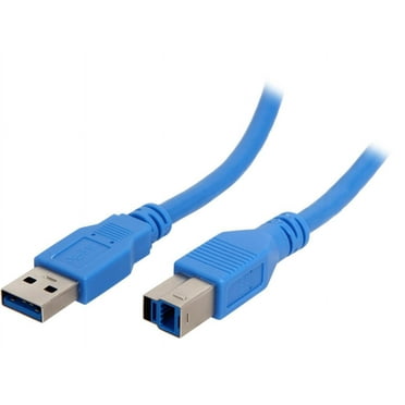 Startech 6 ft SuperSpeed USB 3.0 Cable A to B - M/M - Type A Male USB - Type B Male USB - 6ft - Blue