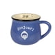 thumbnail image 1 of Billuyoard Taza de agua de cerámica, avena, desayuno, vientre grande, recipiente de comida resistente al calor para beber, taza de café con asa Utensilios de cocina Azul oscuro, 1 of 6