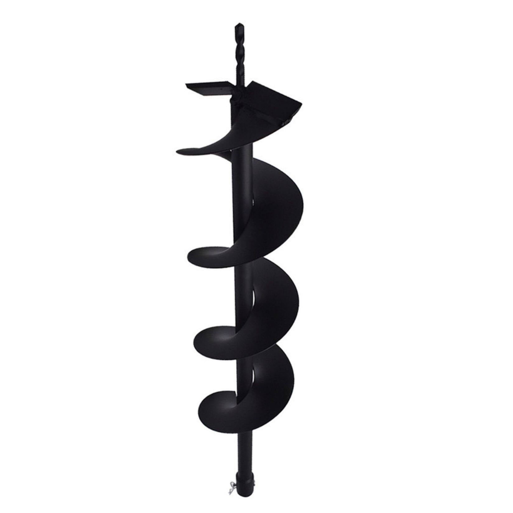 Earth Auger Drill Bits 6 inch for Gas Powered Post Fence Hole Digger 3/8 inch Hex Drive Drill