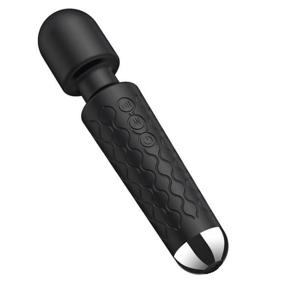 Pink B.O.B. Rame Body Wellness Wand Vibrator & Massager - Adult Sex Toys & Games, Sex Toys for Men, Medium Sized, Soft Silicone, Rechargeable - 20 Patterns & 8 Intensity Levels