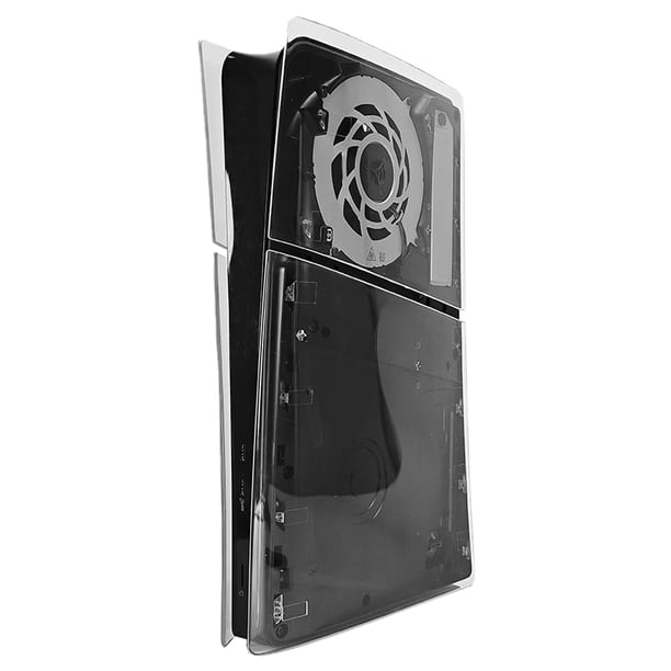 Funda de repuesto para consola PS5 Slim Disc/Digital Edition. Accesorio para juegos con placa frontal rígida. Funda protectora transparente