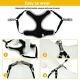 thumbnail image 5 of Shininglove Reflective Dog Harness with D-Ring Chest Strap for Small Medium Dog, Black, Small, 5 of 7