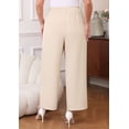 thumbnail image 4 of Daystry Womens Plus Size Wide Leg Lounge Pants High Waisted Drawstring Casual Lightweight Loose palazzo pants with Pockets, 4 of 15