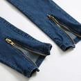 thumbnail image 3 of dzxyzu Men's Ripped Jeans Slim Fit Stretch Jeans Distressed Fashion Comfort Denim Pants with Pockets, 3 of 7