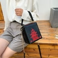 thumbnail image 7 of YOUI-GIFTS Tower Print Crossbody Shoulder Bag,Pu Chinese Takeout Box Totes Purse for Women, 7 of 7