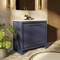 thumbnail image 2 of Lafarre 36 in W x 20 in D Navy Blue Bath Vanity and Cultured Marble Top, 2 of 9