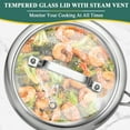 thumbnail image 4 of DELARLO Tri-Ply Stainless Steel Aluminum Core 2.5QT Induction Cookware Small Saucepan with Lid, 4 of 6