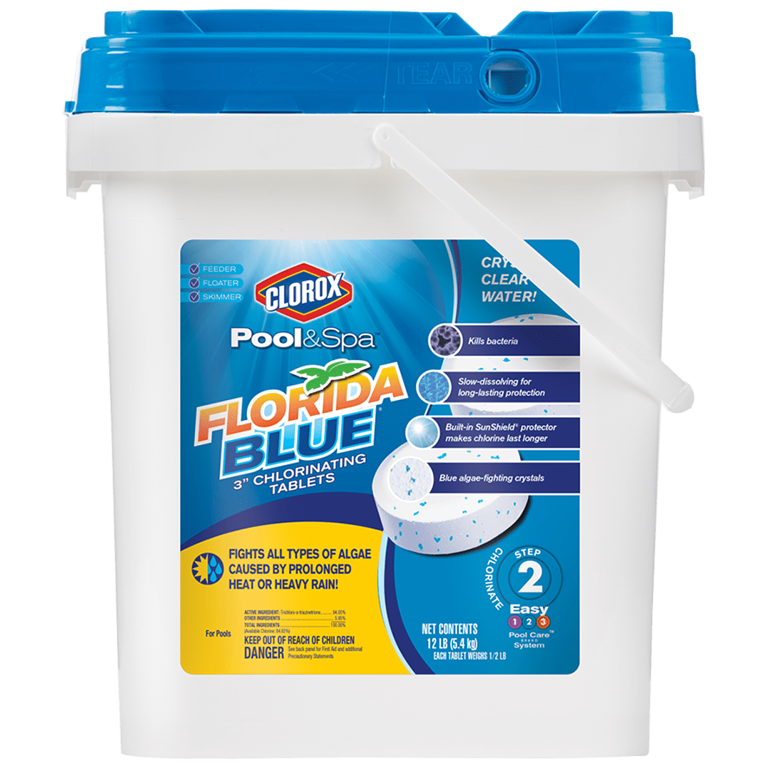 Clorox Pool&Spa Florida Blue 3" Chlorinating Tablets, 12 lbs Walmart