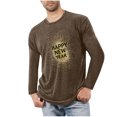 thumbnail image 1 of Blusas y camisas de manga larga con cuello redondo para hombre, ropa deportiva para el hogar, pijamas, camisetas de color liso, blusa deportiva para hombre, poliéster, 1 of 5