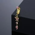 thumbnail image 6 of Non Punching Butterfly Fake Navel Rings No Holes Navel Nail Zircon Pendant, 6 of 10